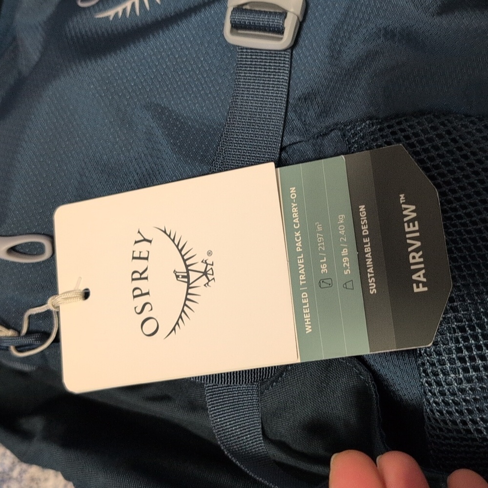 Osprey Fairview Wheeled Travel Pack 36 Night Jungle Blue Women's/ Unisex - Picture 5 of 11